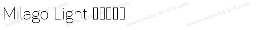 Milago Light字体转换